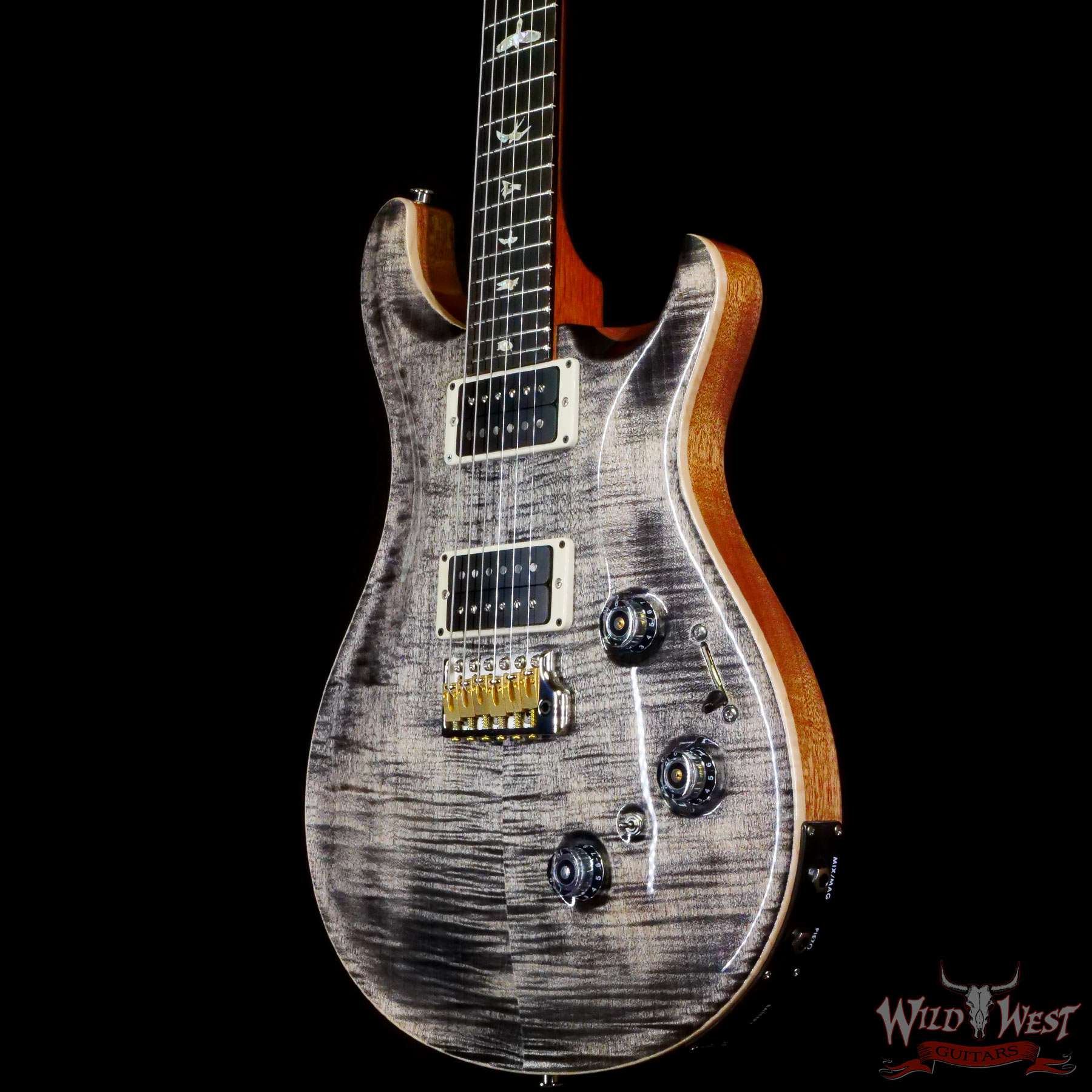 prs-cu24-368266-br__wwg.jpg 2023 Paul Reed Smith PRS Core Series Custom 24 Piezo Rosewood Fingerboard Charcoal with Natural Back 7.50 LBS - Image 2