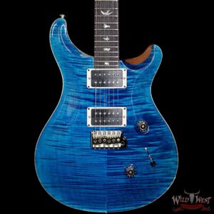 Paul Reed Smith PRS Custom 24 Flame Maple Top East Indian Rosewood Fingerboard Blue Matteo - Image 3