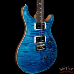 Paul Reed Smith PRS Custom 24 Flame Maple Top East Indian Rosewood Fingerboard Blue Matteo - Image 4