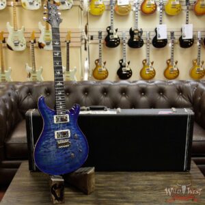 Paul Reed Smith PRS Custom 24 Quilt Maple Top Ebony Fretboard Faded Blue Burst - Image 12