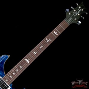 Paul Reed Smith PRS Custom 24 Flame Maple Top Katalox Fingerboard Royal Blue Black Back - Image 4