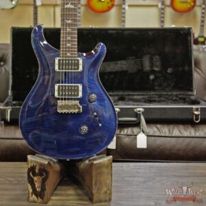 Paul Reed Smith PRS Custom 24 Flame Maple Top Katalox Fingerboard Royal Blue Black Back - Image 7