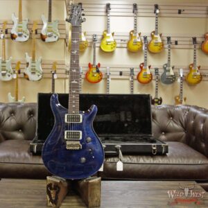 Paul Reed Smith PRS Custom 24 Flame Maple Top Katalox Fingerboard Royal Blue Black Back - Image 5