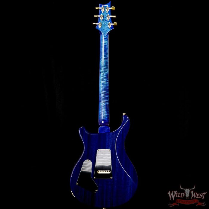 PRS Wood Library Artist Package Custom 24 Fatback Flame Maple Neck African Blackwood Board River Blue - Image 6