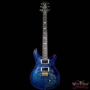 PRS Wood Library Artist Package Custom 24 Fatback Flame Maple Neck African Blackwood Board River Blue - Image 5