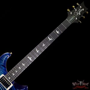PRS Wood Library Artist Package Custom 24 Fatback Flame Maple Neck African Blackwood Board River Blue - Image 8