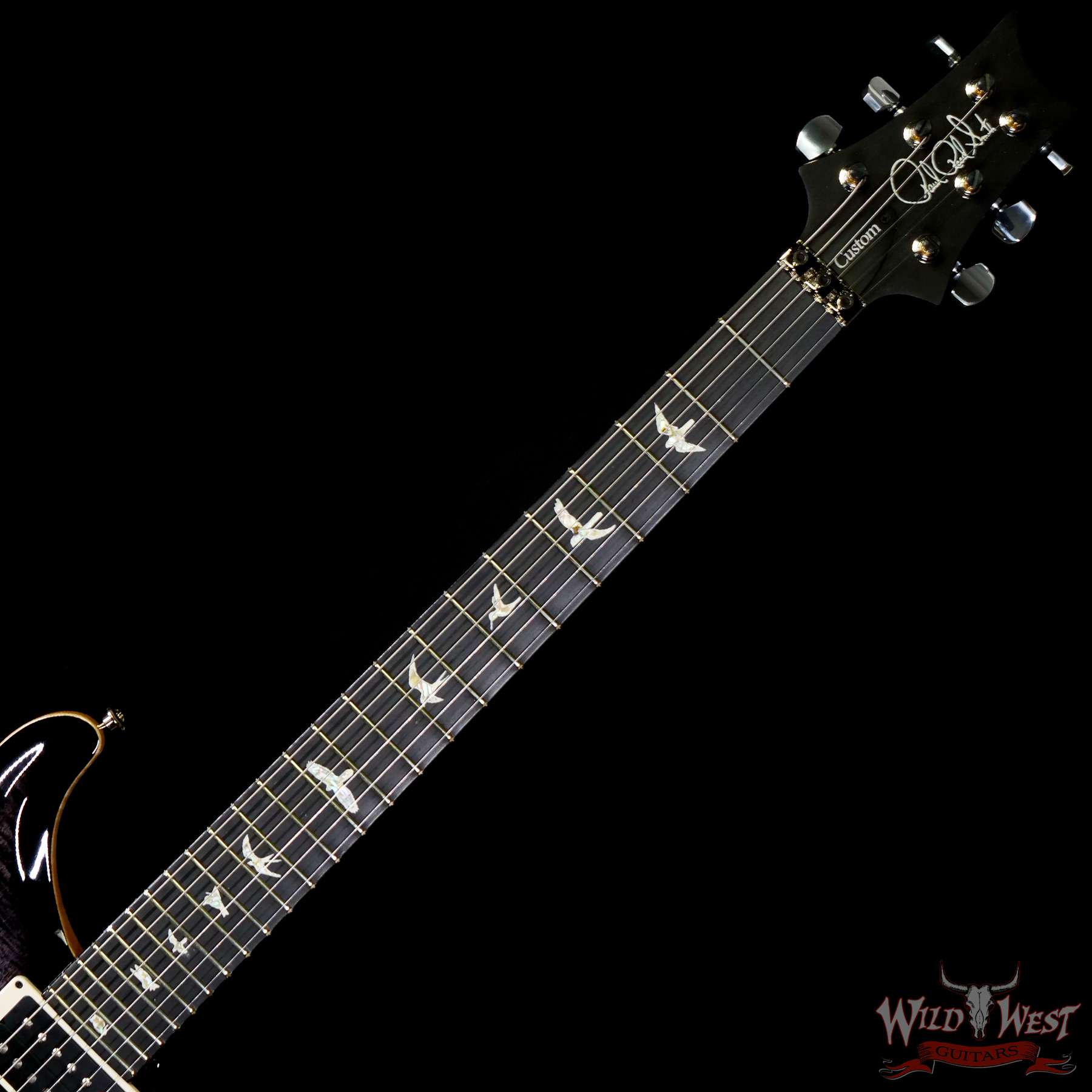 prs-cu24fr-354768-c2__wwg.jpg Paul Reed Smith PRS Core Series Custom 24 Floyd Rose Ebony Fingerboard Charcoal Smokeburst - Image 4