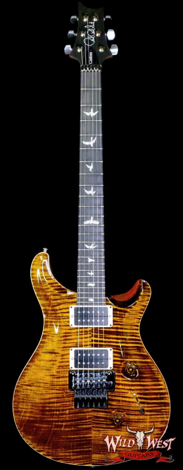 Paul Reed Smith PRS Core Series Custom 24 Floyd Rose Ebony Fingerboard Yellow Tiger - Image 1