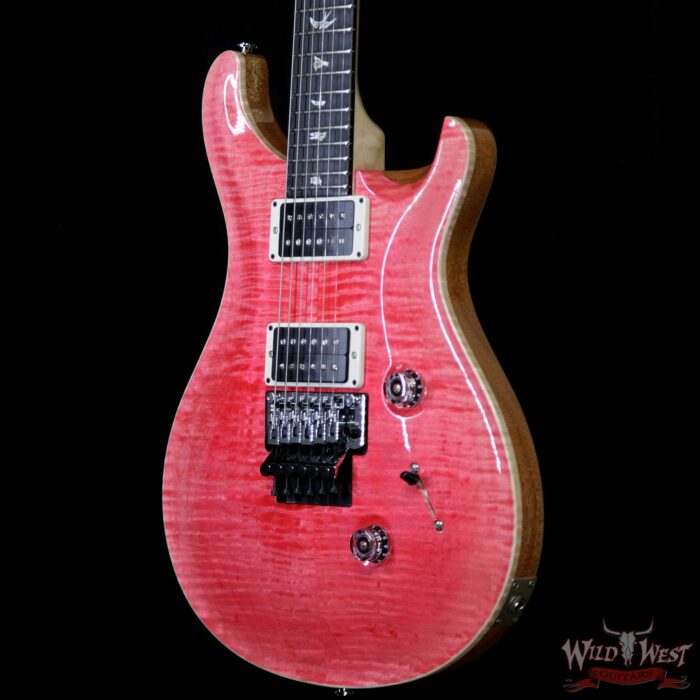 Paul Reed Smith PRS Custom 24 Floyd Rose m/ Metal Pickups Ebony Fingerboard Bonnie Pink - Image 2