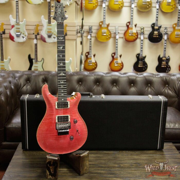 Paul Reed Smith PRS Custom 24 Floyd Rose m/ Metal Pickups Ebony Fingerboard Bonnie Pink - Image 11
