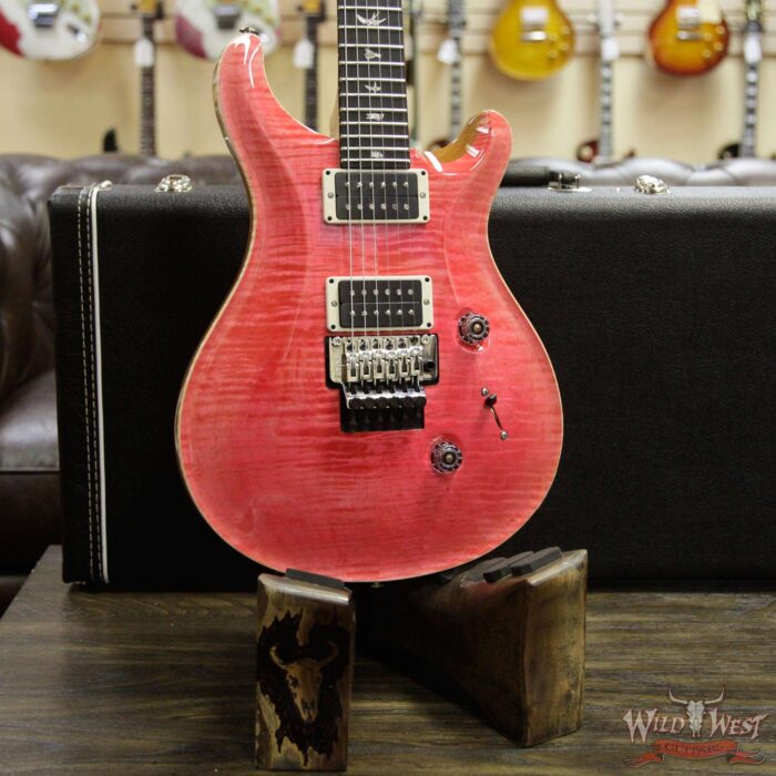 Paul Reed Smith PRS Custom 24 Floyd Rose m/ Metal Pickups Ebony Fingerboard Bonnie Pink - Image 12