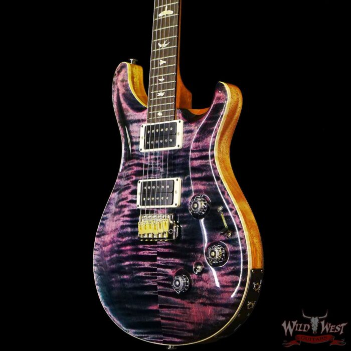Paul Reed Smith PRS Core Series Custom 24 Piezo Rosewood Fingerboard Purple Iris Natural Back - Image 2