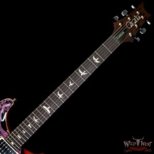 Paul Reed Smith PRS Core Series Custom 24 Piezo Rosewood Fingerboard Purple Iris Natural Back - Image 4