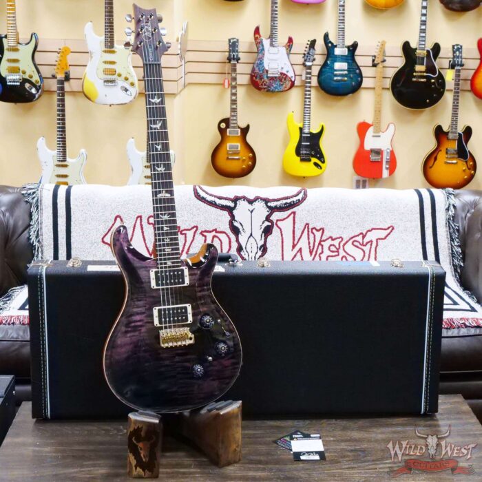 Paul Reed Smith PRS Core Series Custom 24 Piezo Rosewood Fingerboard Purple Iris Natural Back - Image 6