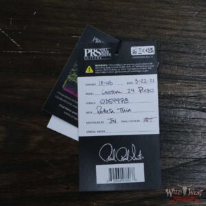 Paul Reed Smith PRS Core Series Custom 24 Piezo Rosewood Fingerboard Purple Iris Natural Back - Image 12