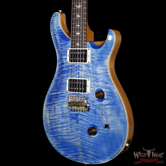 PRS Paul Reed Smith Flame Maple Top Custom 24 Rosewood Fretboard Faded Blue Jean - Image 2