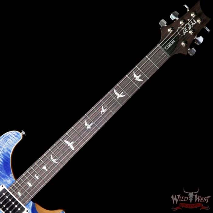 PRS Paul Reed Smith Flame Maple Top Custom 24 Rosewood Fretboard Faded Blue Jean - Image 9