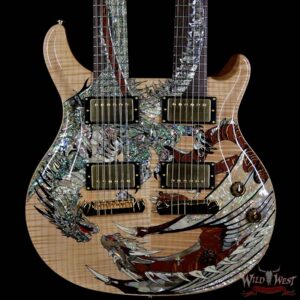 2005 PRS Paul Reed Smith 20th Anniversary Double Neck Dragon #6 Natural - Image 3
