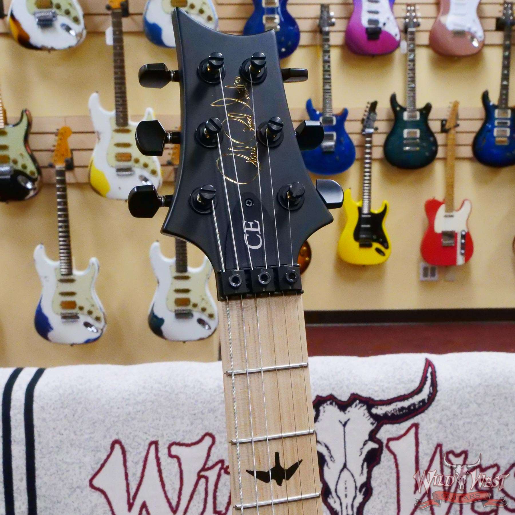 prs-dwce24-364203-d2__wwg.jpg Paul Reed Smith PRS Bolt-On Series Dustie Waring Signature CE 24 Floyd FR Maple Board Gray Black - Image 6