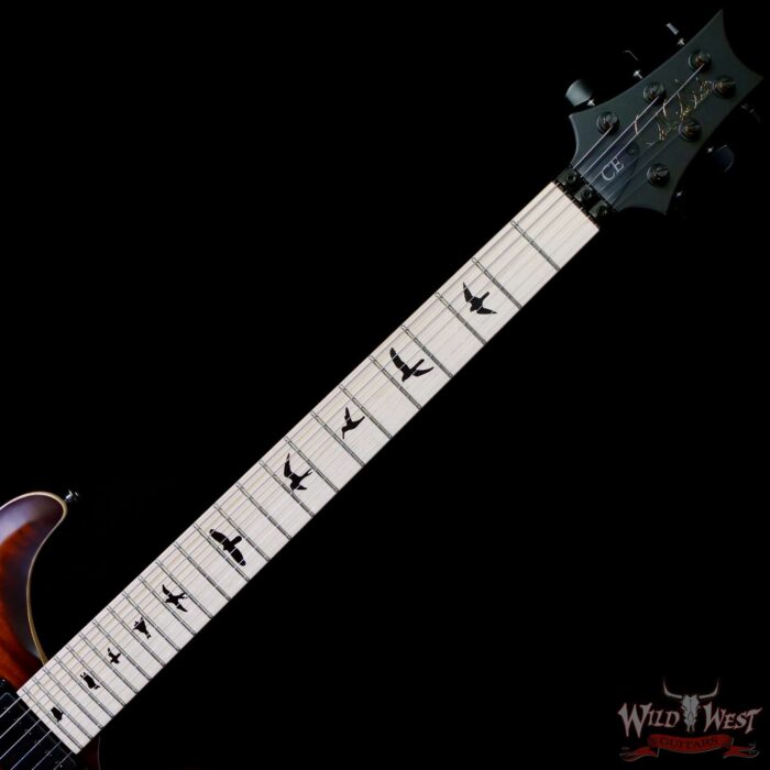 Paul Reed Smith PRS Bolt-On Series Dustie Waring Signature CE 24 Floyd Rose FR Maple Board Burnt Amber Smokeburst 7.40 LBS - Image 4