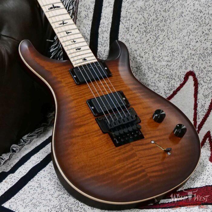 Paul Reed Smith PRS Bolt-On Series Dustie Waring Signature CE 24 Floyd Rose FR Maple Board Burnt Amber Smokeburst 7.40 LBS - Image 7