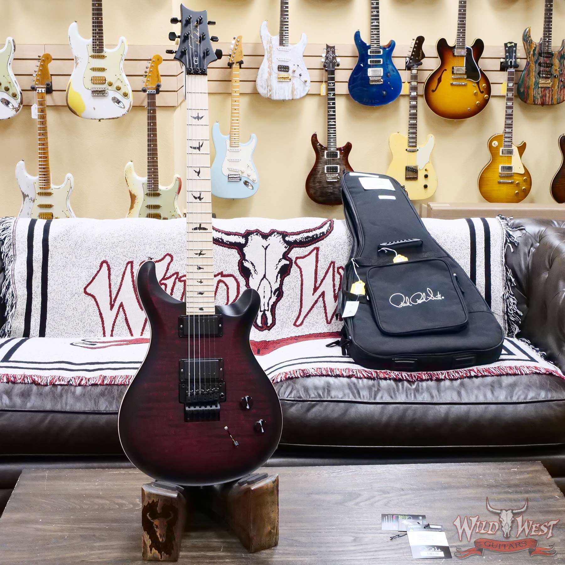 prs-dwce24fr-366222-d1__wwg.jpg Paul Reed Smith PRS Bolt-On Series Dustie Waring Signature DW CE 24 Floyd FR Maple Board Waring Burst 7.30 LBS - Image 5