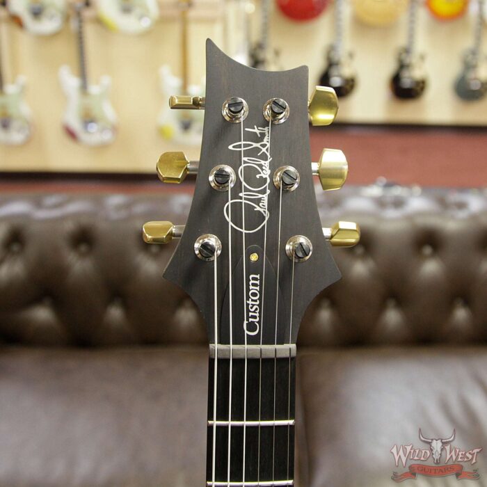 PRS 2018 Experience 10 Top Custom 24 Flame Top East Indian Rosewood Neck Ebony Board Charcoal Tricolor Burst - Image 9