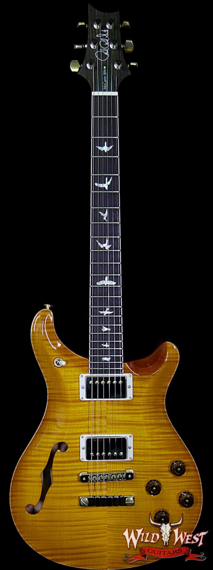 PRS 2018 Experience Ltd Run 10 Top McCarty 594 Semi-Hollow Flame Top Rosewood Board McCarty Sunburst - Image 1