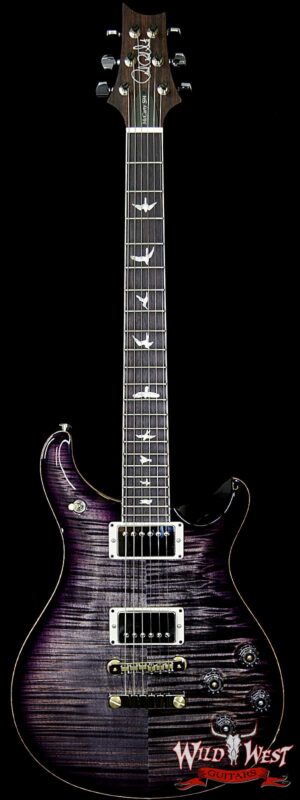 PRS 2018 Experience 10 Top McCarty 594 Flame Top Rosewood Board Charcoal Purple Burst