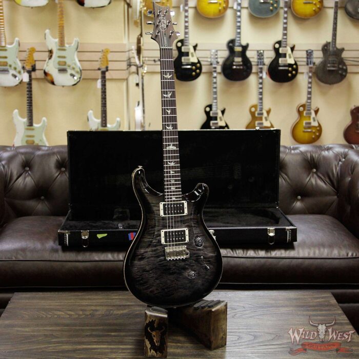 Paul Reed Smith PRS 10 Top Custom 24 East Indian Rosewood Fretboard Charcoal Burst - Image 8