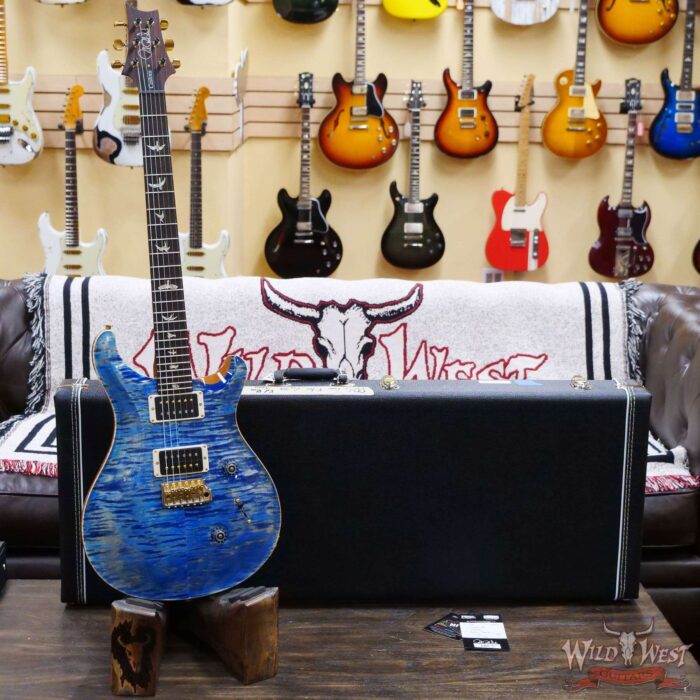 Paul Reed Smith PRS Core Series 10 Top Custom 24 Pattern Regular Neck Faded Blue Jean - Image 6