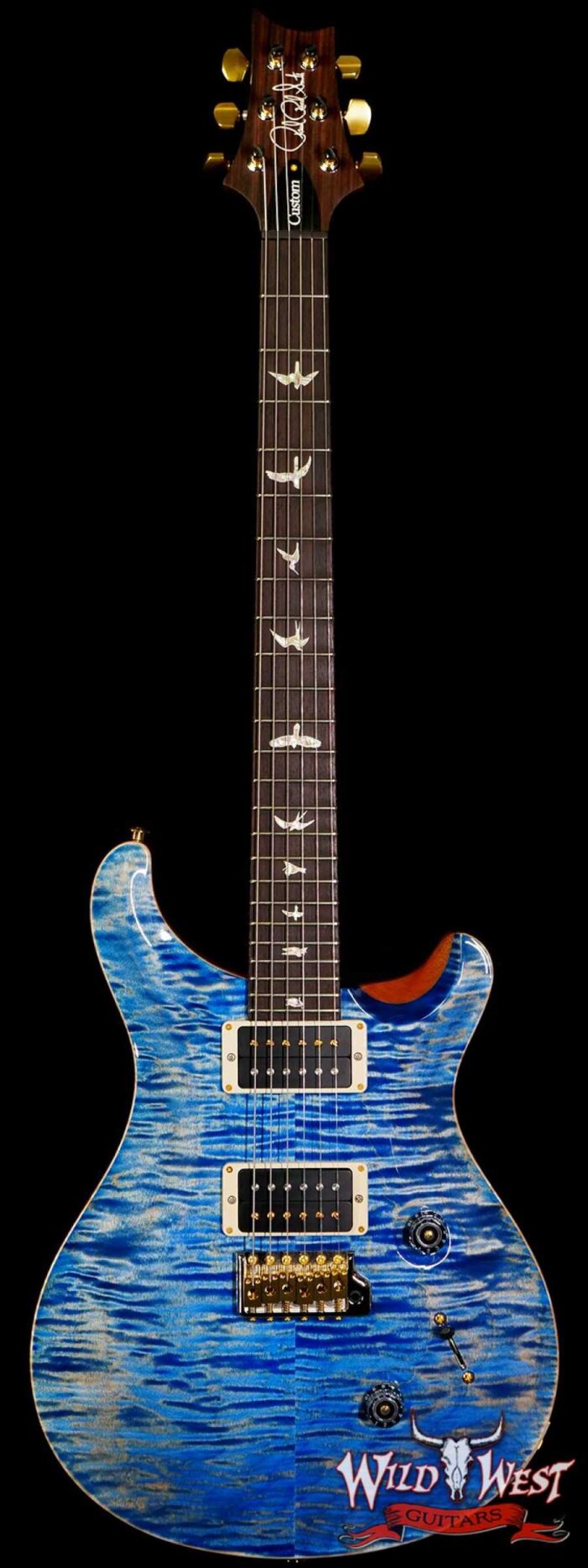Paul Reed Smith PRS Core Series 10 Top Custom 24 Pattern Regular Neck Faded Blue Jean - Image 1