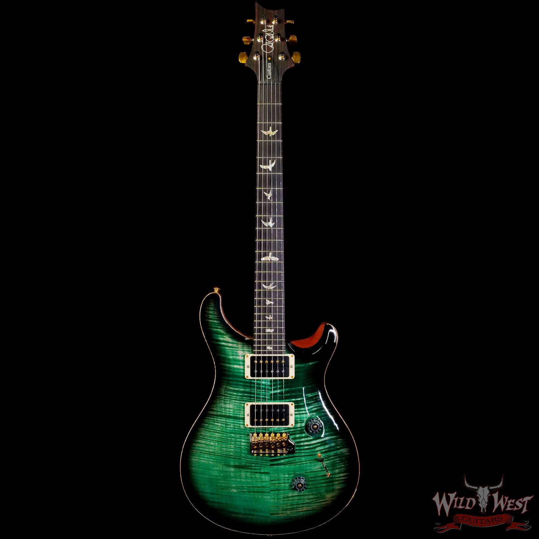 prs-f10-cu24-jade-339837-c1__wwg.jpg Paul Reed Smith PRS Core 10 Top Custom 24 Rosewood Fingerboard Faded Jade Smoke Burst - Image 3