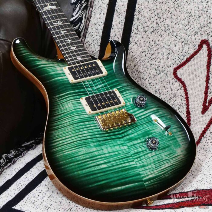 Paul Reed Smith PRS Core 10 Top Custom 24 Rosewood Fingerboard Faded Jade Smoke Burst - Image 8