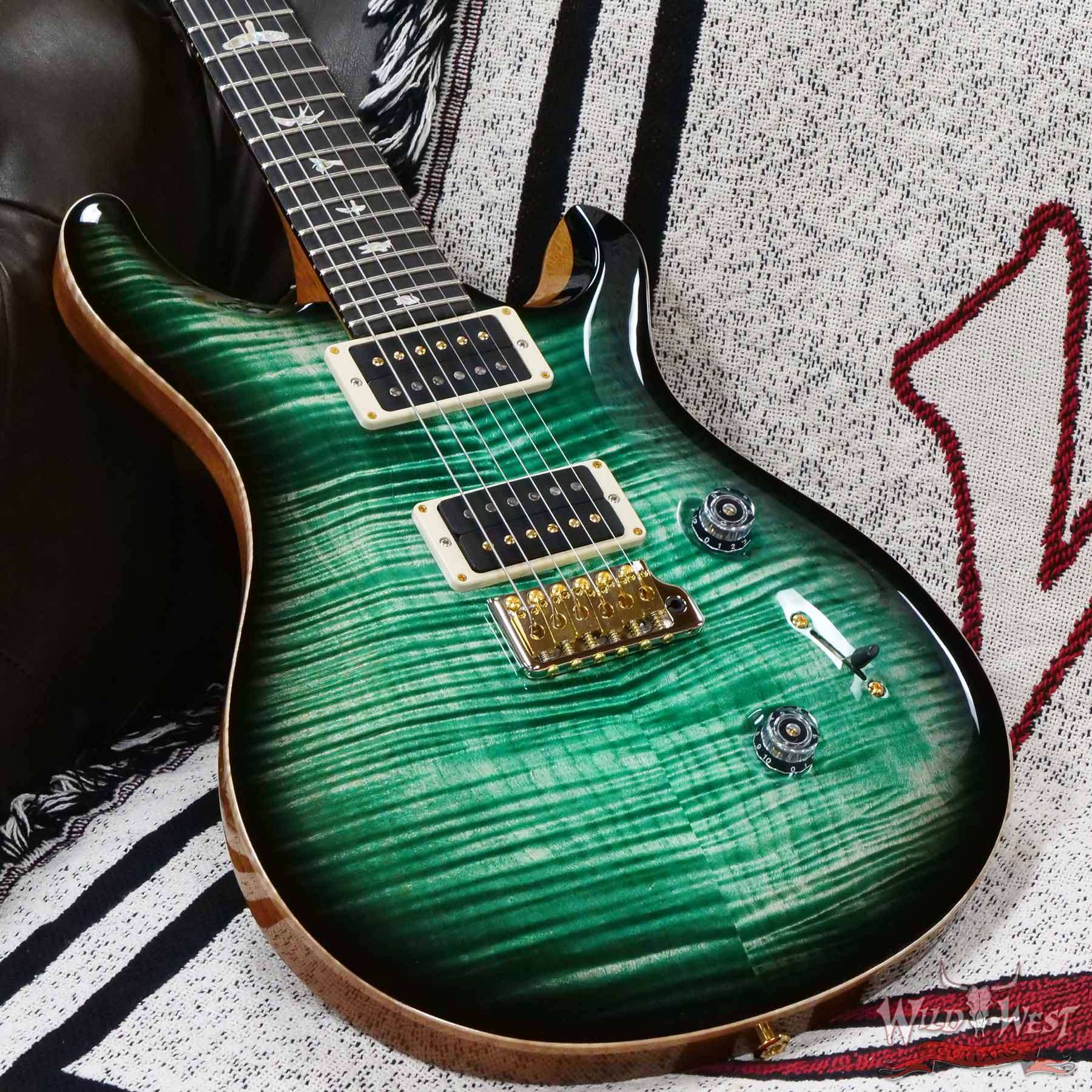 prs-f10-cu24-jade-339837-d3__wwg.jpg Paul Reed Smith PRS Core 10 Top Custom 24 Rosewood Fingerboard Faded Jade Smoke Burst - Image 8