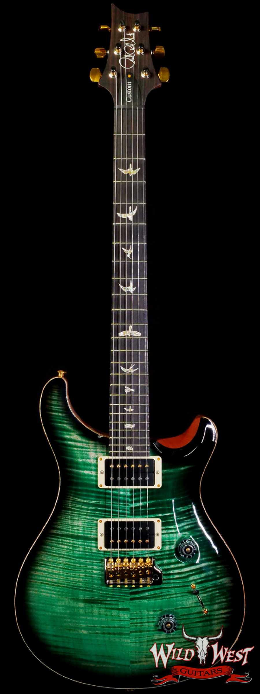 prs-f10-cu24-jade-339837-main__wwg_large.jpg Paul Reed Smith PRS Core 10 Top Custom 24 Rosewood Fingerboard Faded Jade Smoke Burst - Image 1