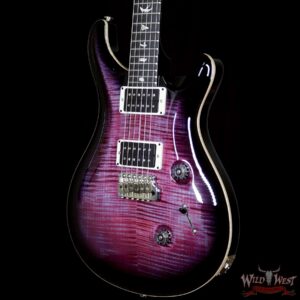 PRS Paul Reed Smith Flame Maple 10 Top Custom 24 African Blackwood Fretboard Violet Black Burst - Image 2