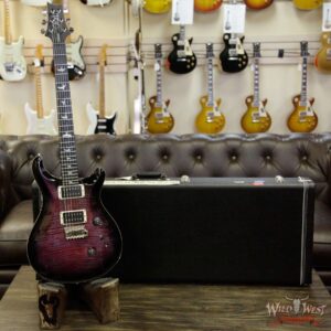 PRS Paul Reed Smith Flame Maple 10 Top Custom 24 African Blackwood Fretboard Violet Black Burst - Image 11