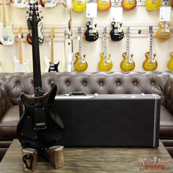 PRS Paul Reed Smith Flame Maple 10 Top Custom 24 African Blackwood Fretboard Violet Black Burst - Image 13
