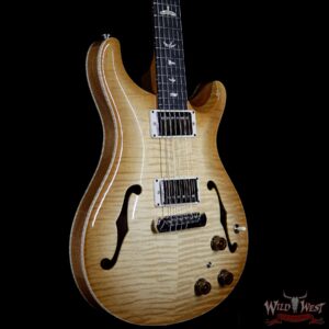 PRS Paul Reed Smith Flame Maple 10 Top Hollowbody II HB2 Piezo Ebony Fretboard Vintage Natural - Image 4