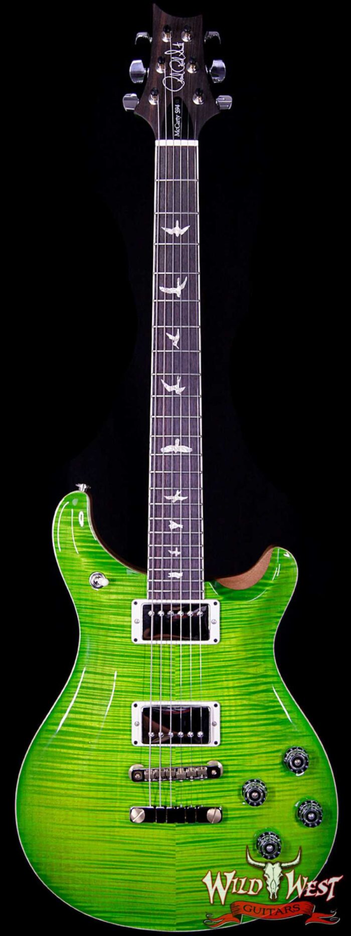 PRS Paul Reed Smith Flame 10 Top McCarty 594 Stained Flame Maple Neck Rosewood Fretboard Eriza Verde - Image 1