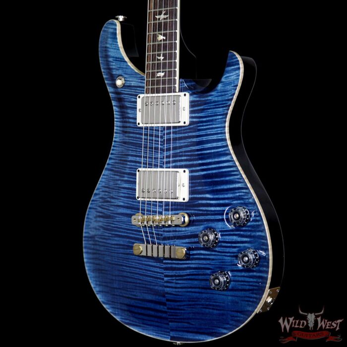 PRS Paul Reed Smith Flame Maple 10 Top McCarty 594 Rosewood Fretboard Sparkle Blue Back Whale Blue - Image 2