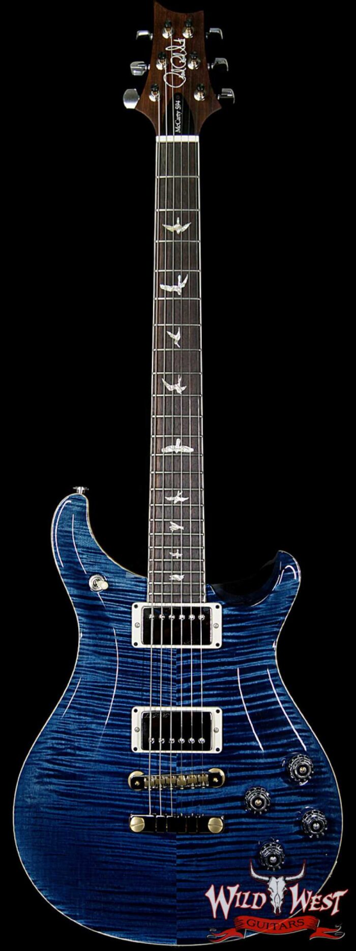 PRS Paul Reed Smith Flame Maple 10 Top McCarty 594 Rosewood Fretboard Sparkle Blue Back Whale Blue - Image 1