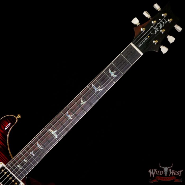 Paul Reed Smith PRS 2020 Experience 10 Top McCarty 594 Flame Maple Neck Brazillian Rosewood Board Black Cherry - Image 4