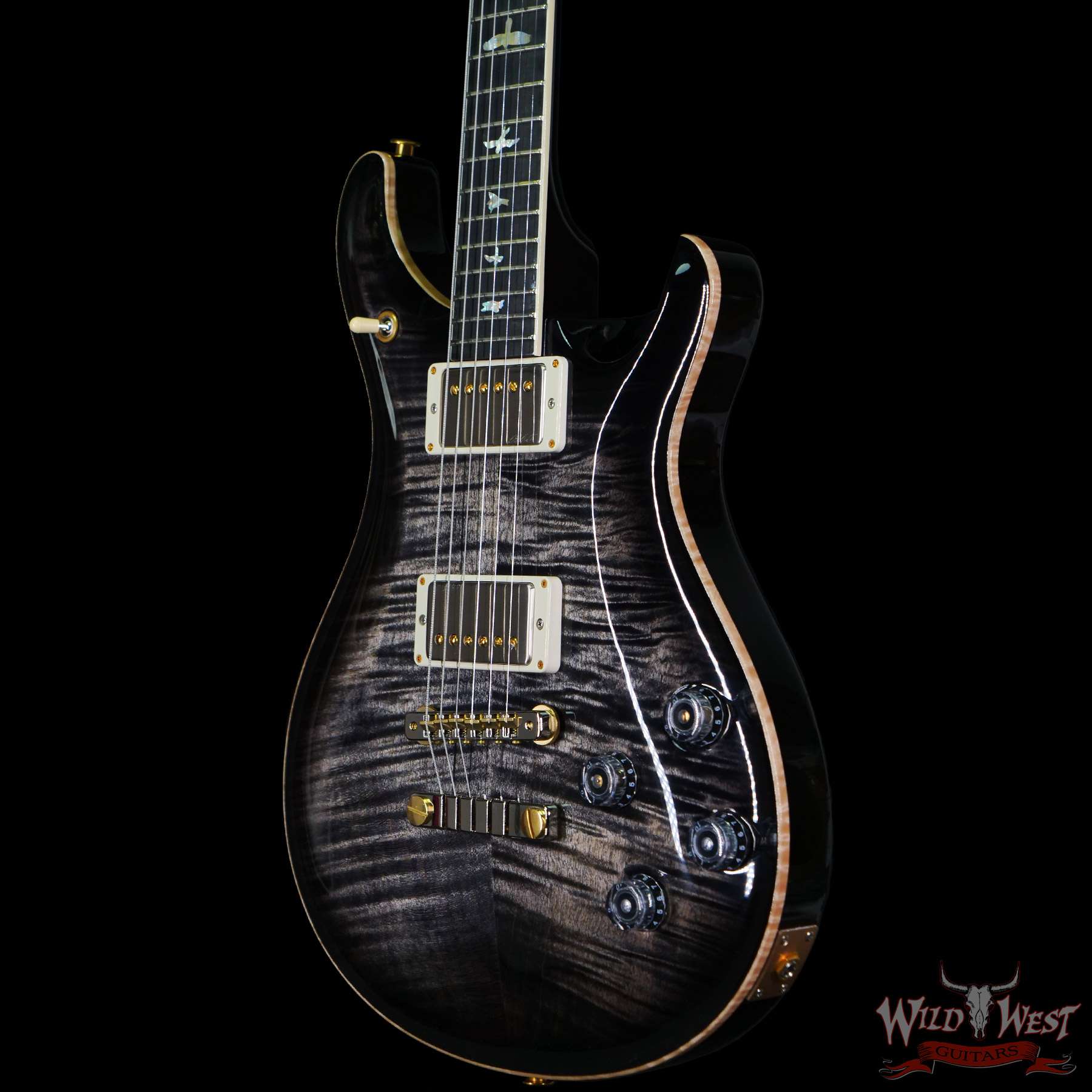 prs-f10-mc594ebony-328992-br__wwg.jpg Paul Reed Smith PRS Core 10 Top McCarty 594 Flame Maple Top Ebony Fingerboard Charcoal Burst - Image 2