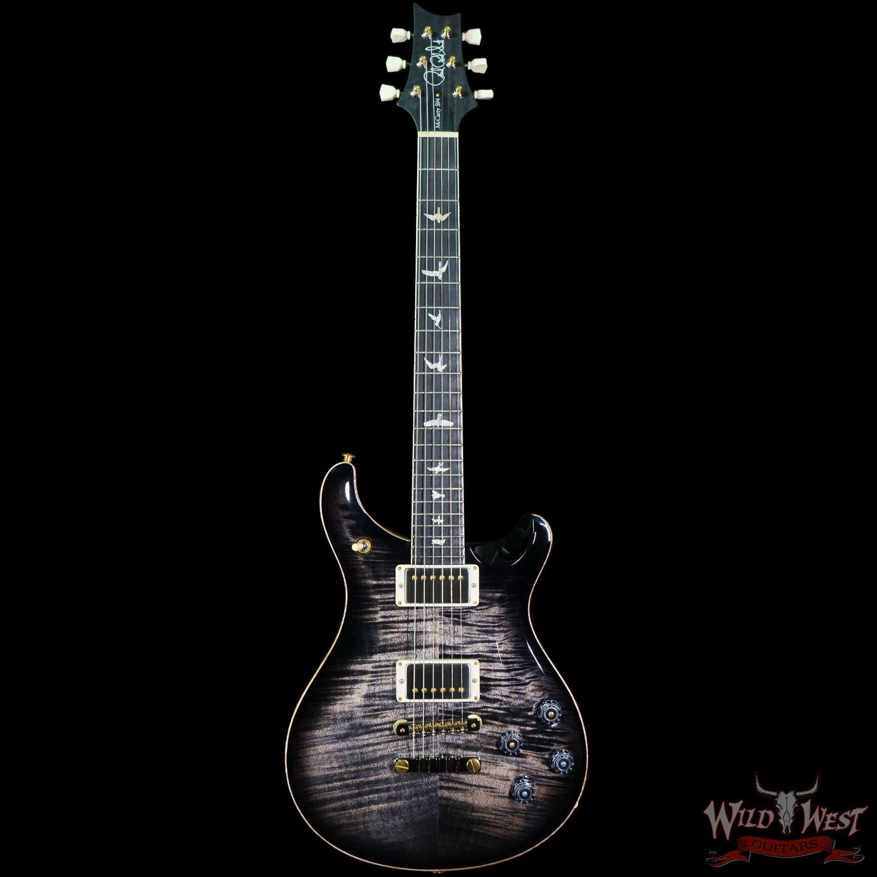 prs-f10-mc594ebony-328992-c1__wwg.jpg Paul Reed Smith PRS Core 10 Top McCarty 594 Flame Maple Top Ebony Fingerboard Charcoal Burst - Image 3