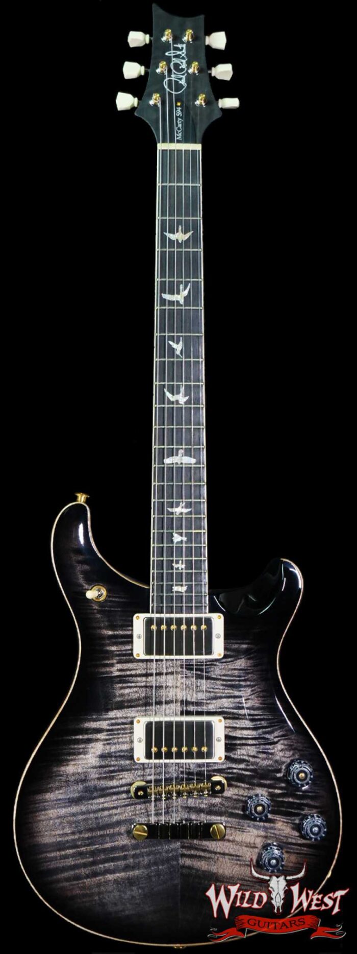 Paul Reed Smith PRS Core 10 Top McCarty 594 Flame Maple Top Ebony Fingerboard Charcoal Burst - Image 1