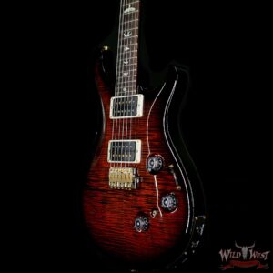 Paul Reed Smith PRS Core 10 Top Custom 24 Piezo P24 w/ Pattern Thin Neck Orange Tiger Smokewrap - Image 2
