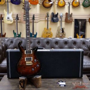 Paul Reed Smith PRS Core 10 Top Custom 24 Piezo P24 w/ Pattern Thin Neck Orange Tiger Smokewrap - Image 5