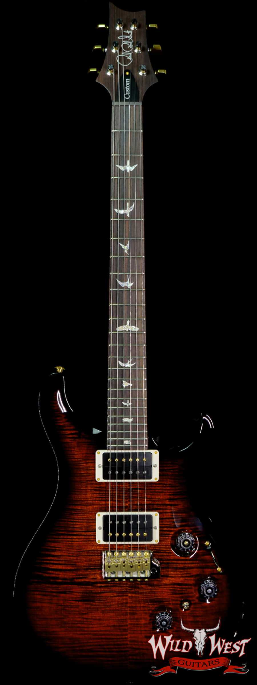 prs-f10-p24-313280-main__wwg_large.jpg Paul Reed Smith PRS Core 10 Top Custom 24 Piezo P24 w/ Pattern Thin Neck Orange Tiger Smokewrap - Image 1